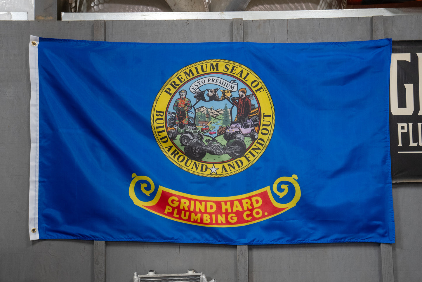 Grind Hard Flag