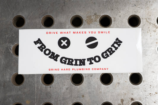 Grin to Grin Bumper Sticker