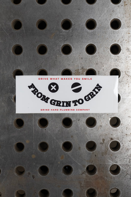 Grin to Grin Bumper Sticker