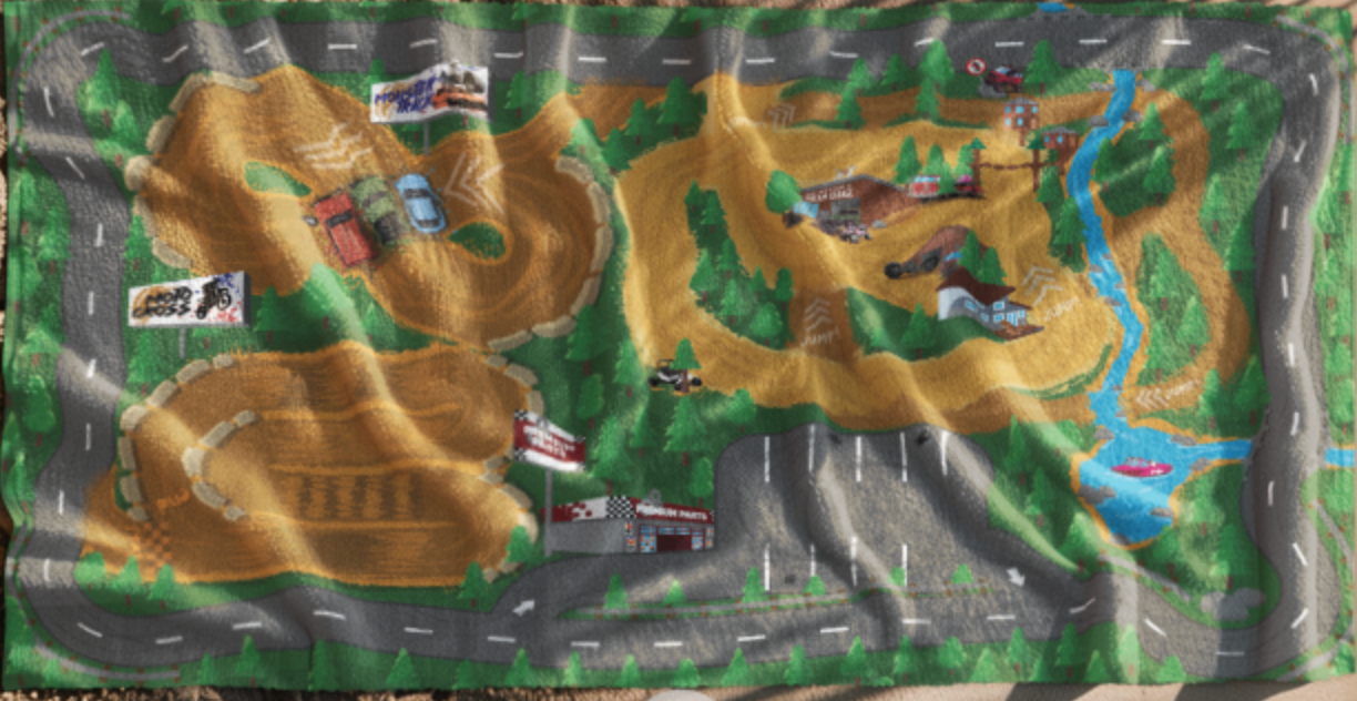 LIMITED EDITION: GRIND HARD HQs BEACH TOWEL